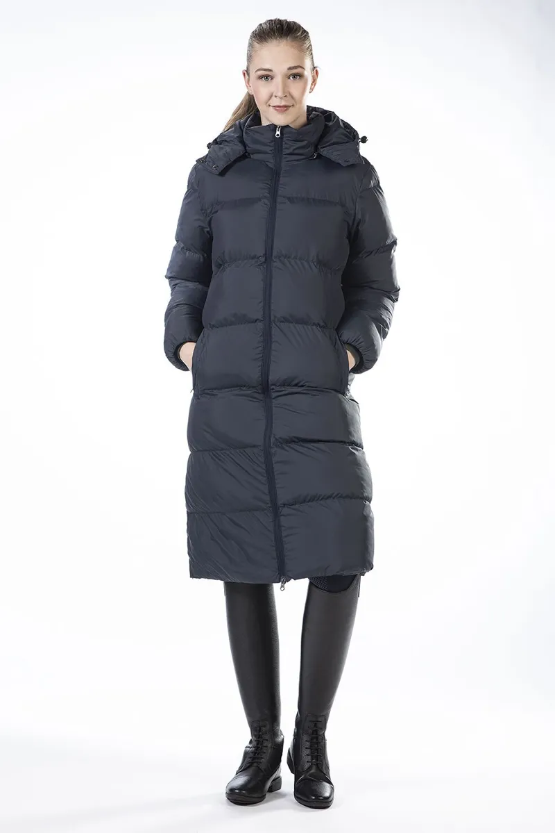 HKM Preston Long Coat Womens in Dark Blue-1